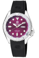 Military Diver 300 Automatic – SS Diver Silver Ceramic Embossed Bezel Purple Dial