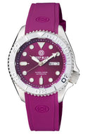 Military Diver 300 Automatic – SS Diver Silver Ceramic Embossed Bezel Purple Dial