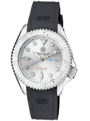 Military Diver 300 Automatic – SS Diver Silver Ceramic Embossed Bezel Silver Dial