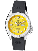 Military Diver 300 Automatic – SS Diver Silver Ceramic Embossed Bezel Yellow Dial
