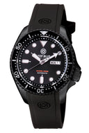 Military Diver 40mm Black Bezel - Black Dial - Automatic Diver PVD Case