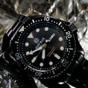Military Diver 40mm Black Bezel - Black Dial - Automatic Diver PVD Case