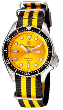 Military Diver 40mm Black Bezel - Yellow Sunray Dial - Automatic Diver