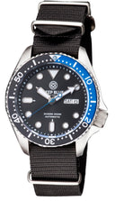 Military Diver 40mm Black/blue Bezel - Black Dial - Automatic Diver