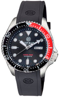 Military Diver 40mm Black/red Bezel - Black Dial - Automatic Diver