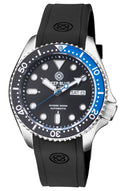 Military Diver 300 Automatic � SS Diver Black/Blue Bezel Black Dial