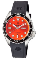 Military Diver 300 44mm Automatic – SS Diver Orange Sunray Dial Strap