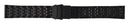 Ricebeads Style Straight End Universal Fit 22mm PVD Black Bracelet