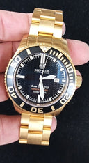 Ocean Diver 500 Ip Gold - Black Dial/ White Hands