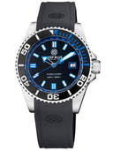 Ocean Diver Collection Black/blue Ceramic Bezel - Black/blue Dial Strap
