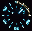 Ocean Diver Collection Black/orange Ceramic Bezel - Black/orange Dial Strap