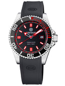 Ocean Diver Swiss Automatic Swiss Automatic Collection Black/red Ceramic Bezel - Black/red Dial Strap