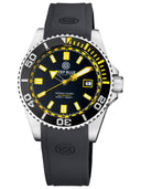 Ocean Diver Swiss Automatic Collection Black/yellow Ceramic Bezel - Black/yellow Dial Strap