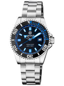 Ocean Diver Collection Black/blue Ceramic Bezel - Black/blue Dial Bracelet