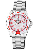 Ocean Diver Swiss Automaticcollection White/red Ceramic Bezel - White/red Dial Bracelet