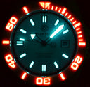 Ocean Diver Swiss Automatic Collection White/red Ceramic Bezel - White/red Dial Strap