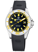 Ocean Diver Swiss Automatic Collection White/yellow Ceramic Bezel - Black/yellow Dial Strap