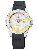 Ocean Diver Swiss Automatic Collection White/yellow Ceramic Bezel - White/yellow Dial Strap