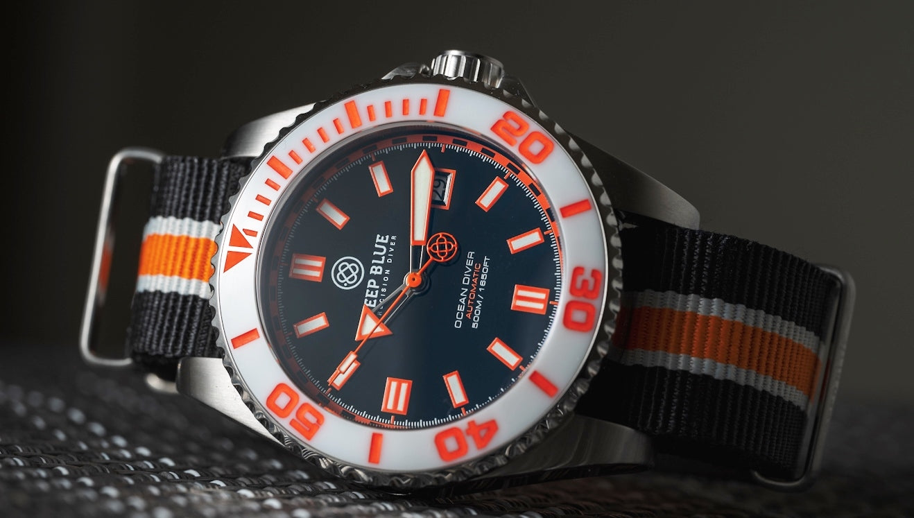 Nylon Black/White/Orange 1 PC Zuto Strap