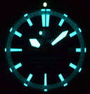 Ocean Master 500 40mm Swiss Automatic Inner Ring Stick Hour Marker Orange Hands Strap