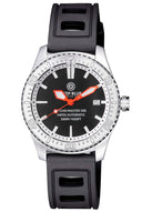 Ocean Master 500 40mm Swiss Automatic Inner Ring Stick Hour Marker Orange Hands Strap