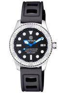 Ocean Master 500 40mm Swiss Automatic Round Hour Marker Blue Hands Strap