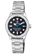 Ocean Master 500 40mm Swiss Automatic Round Hour Marker Blue Hands Bracelet