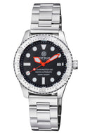Ocean Master 500 40mm Swiss Automatic Round Hour Marker Orange Hands Bracelet