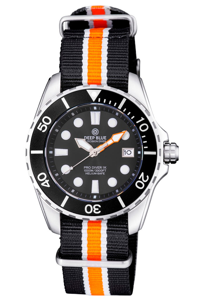 Nylon Black/White/Orange 1 PC Zuto Strap