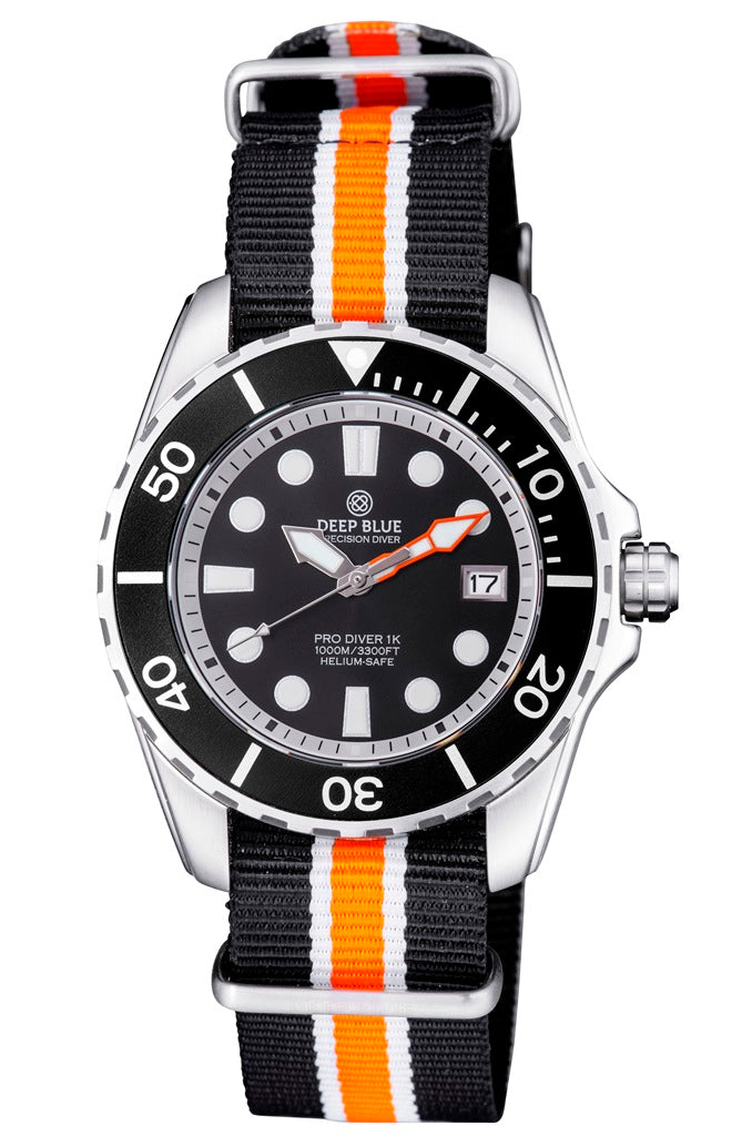 Nylon Black/White/Orange 1 PC Zuto Strap