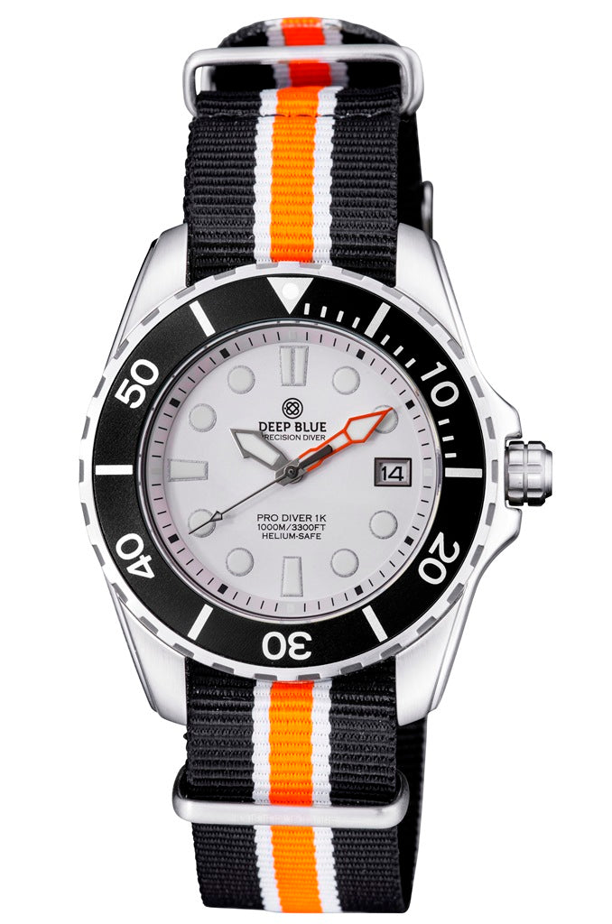Nylon Black/White/Orange 1 PC Zuto Strap