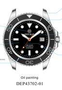 Pro Diver 200 — Black Bracelet