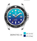 Pro Diver 200 — Gradient Light Blue/ Dark Bracelet