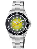 Pro Diver 200 — Green Hydraulic Embossed Bracelet