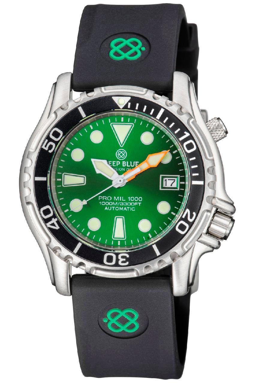 Black Silicon With Green Deep Blue Logo