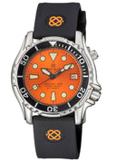 Pro Mil 1000 42mm Automatic Silicon Strap Orange Dial