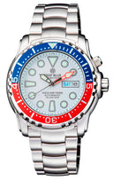 Pro Sea Diver 1000m Automatic Blue/red Bezel 15 30 45 White Dial Bracelet