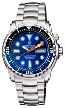 Pro Sea Diver 1000m Bracelet Black/blue 15 30 45 Bezel – Blue Dial