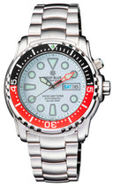 Pro Sea Diver 1000m Bracelet Black/red Bezel - White Dial 15 30 45 Red Minute Hand