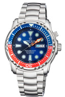 Pro Sea Diver 1000m Bracelet Blue/red Bezel - Blue Dial 15/30/45