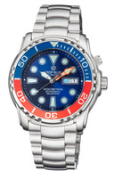 Pro Sea Diver 1000m Bracelet Blue/red Bezel - Blue Dial 20/30/40/50 Orange Minute Hand