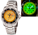 Pro Sea Diver 1000 — Black Yellow Orange Full Lume Bracelet