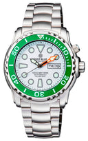 Pro Sea Diver 1000m Bracelet Green Bezel – White Dial