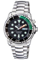 Pro Sea Diver 1000m Bracelet Quarter Green/ Black Bezel Black Dial