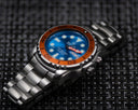 Pro Sea Diver 1000m Bracelet Orange Bezel Light Blue Dial