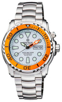 Pro Sea Diver 1000m Bracelet Orange Bezel – White Dial