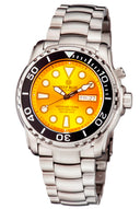 Pro Sea Diver 1000m Bracelet Black Ceramic Bezel Yellow Dial