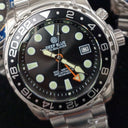 Pro Sea Diver 1000M GMT Automatic Black Bezel Black Dial Bracelet