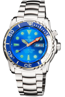 Pro Sea Diver Blue Ceramic Bezel Blue Sunray Dial Bracelet - Unique Piece