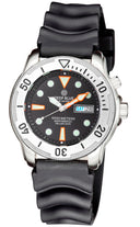Pro Tac 1000M Automatic Diver- Silver Bezel Black Dial